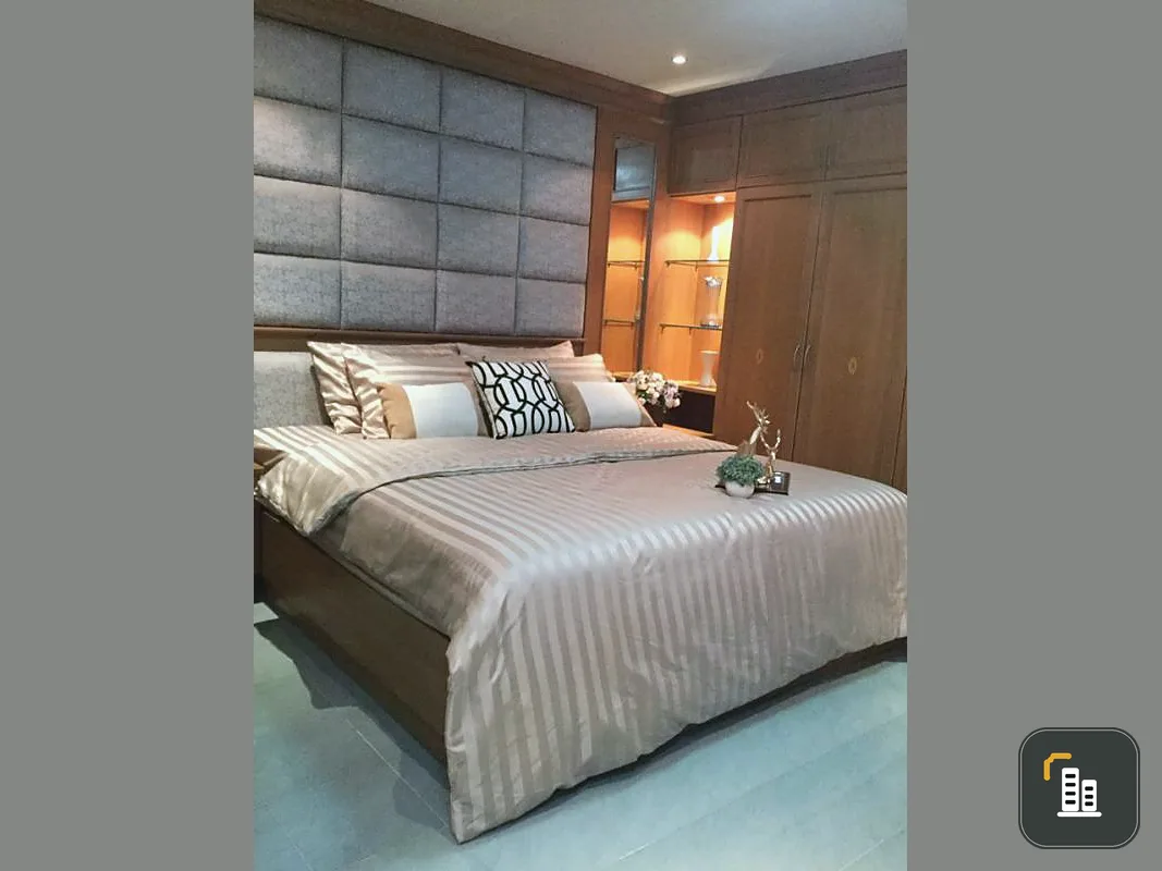 Condo for rent, Ratchada City 18, beautiful room, fully furnished. Live together as a complete kitchen comfortably. Easy to travel, near MRT, quick.