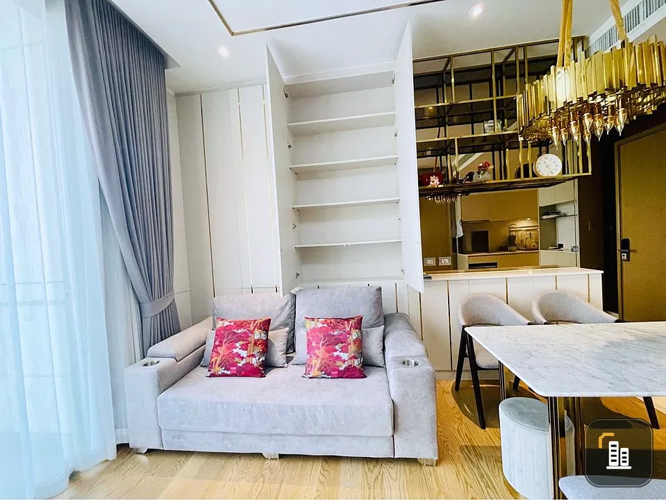 For rent: Magnolias Waterfront Residence (Icon Siam), high floor, city view, very beautifully decorated room, reserve now.