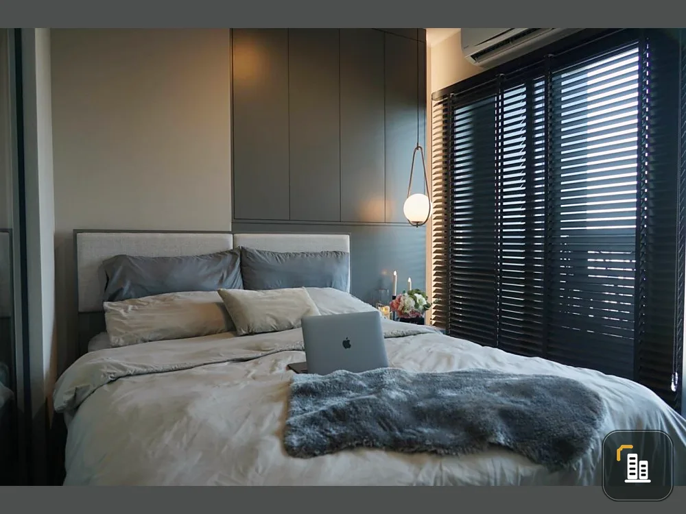 For rent/sale Condo IDEO Ratchada-Sutthisan, 21st floor, room facing north, room is a single corridor, very private, buy now.