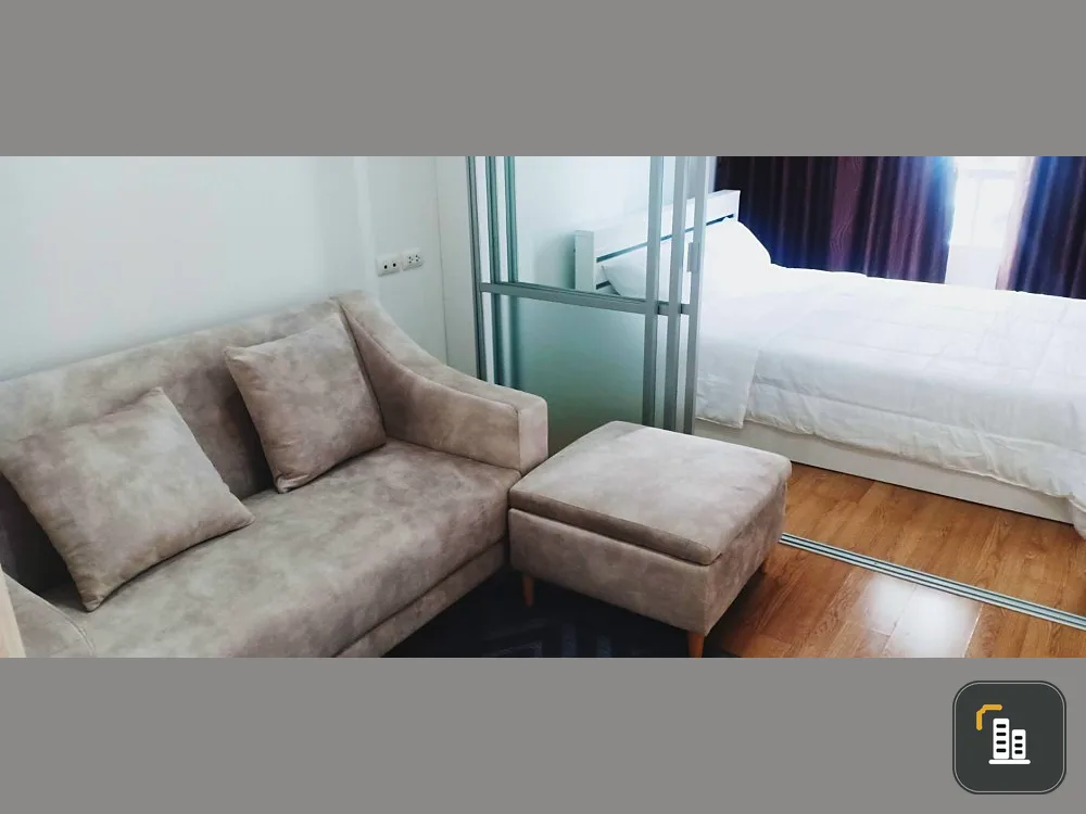 Condo for sale, Lumpini Mega City Bangna, partitioned room, 5th floor, Building A, very livable, just drag your bags and move in.