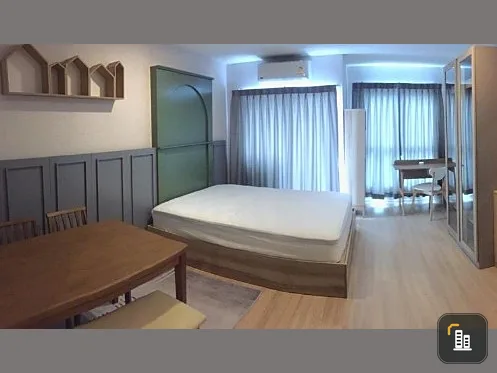 For rent, Lumpini Ville Chaengwattana-Pak Kret Station, 16th floor, fully furnished room, nice to live in. Book now, don't miss it.
