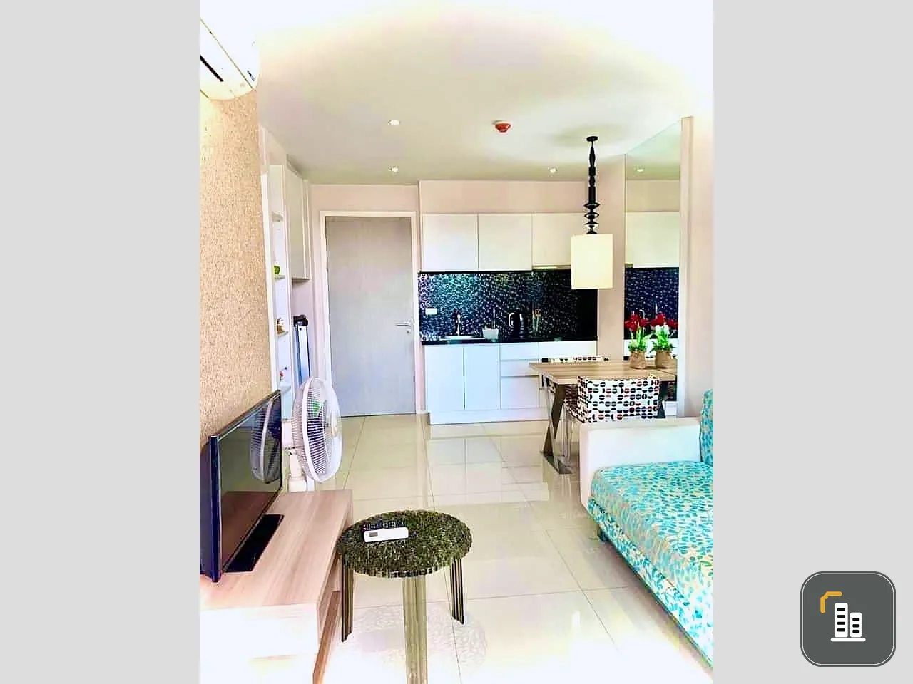 For sale for rent, Atlantis Condo Resort Pattaya (Jomtien), simple decorated room, nice to live in, fully furnished.