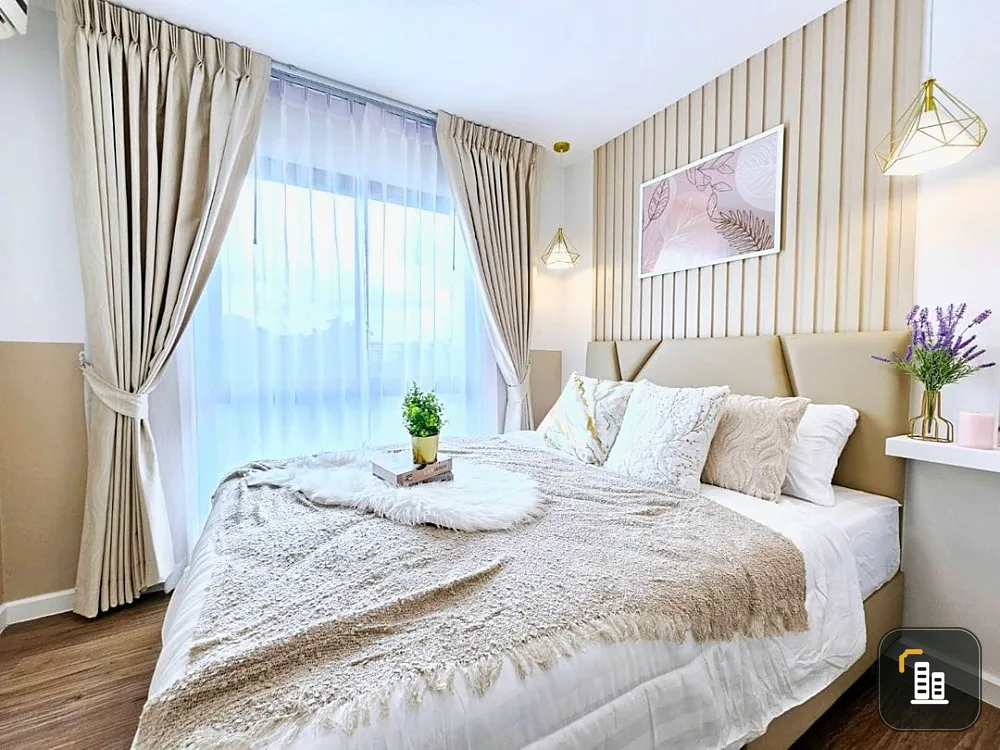 For sale: I Condo Kaset, beautiful room, open view, decorated in soft tones, gentle price. If interested, hurry and reserve quickly.