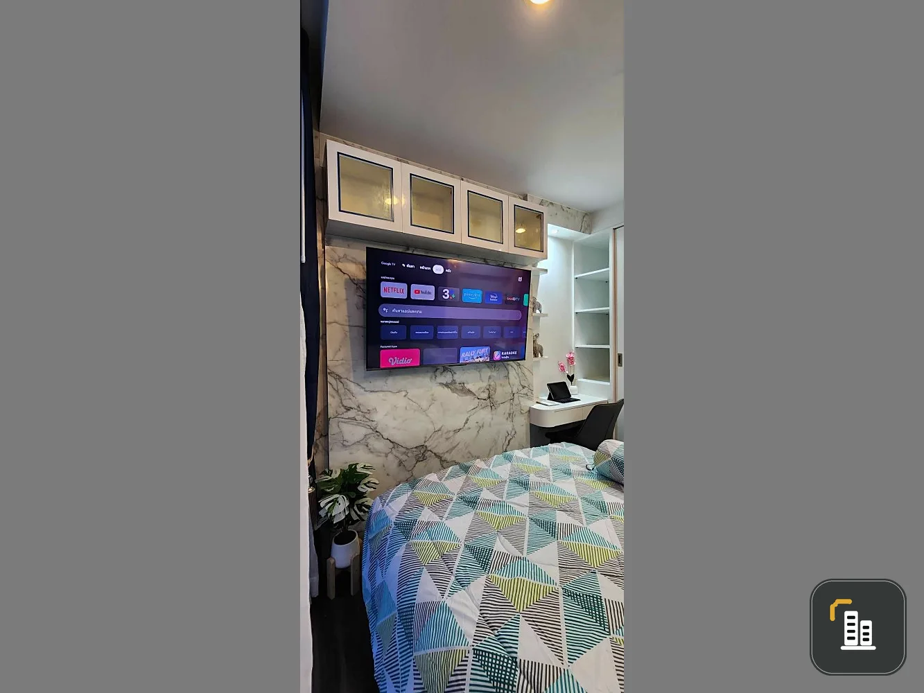 For rent: The Grand Jomtien (Jomtien), 29th floor, very good view, room decorated with bright walls, nice to sleep in. Don't miss out on something goo