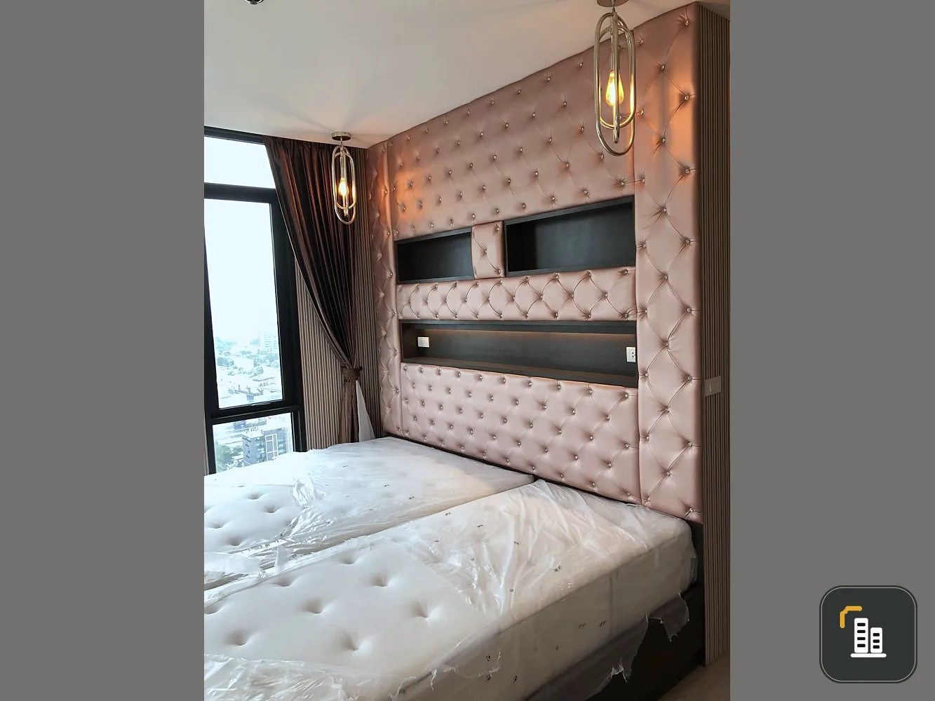 For sale: The Capital Ratchaprarop-Vipha, large room, lots of usable space. Install wallpaper well. You must make a reservation like this.