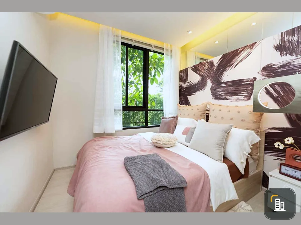 Down payment sale, New Connex Condo, Don Mueang, beautiful view, monument, no buildings blocking it. Balcony facing north Let me tell you, you have to