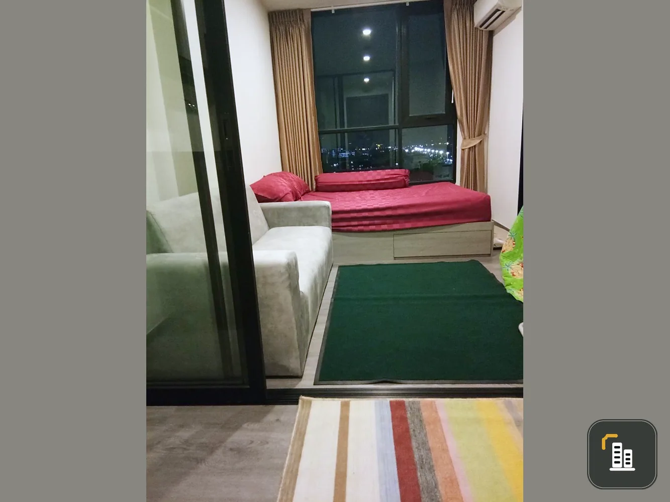 Condo for rent or sale, The Origin Sukhumvit-Sai Luat E22 Station, divided room, proportionally shady, book now.