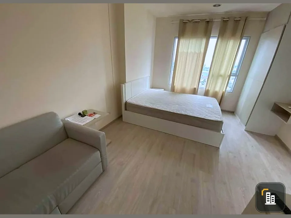 For sale, for rent, Aspire Ratchada-Wong Sawang condo, studio room, good price, high floor, city view, don't wait.
