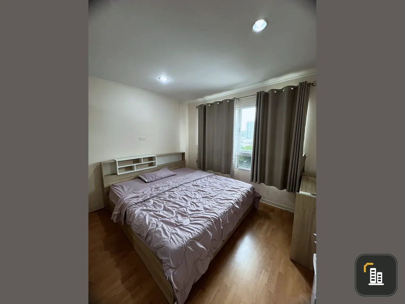 For rent, Lumpini Ville, cultural center, beautiful room, new furniture, good view, very cheap price, book now. If you are slow, you will be satisfied.