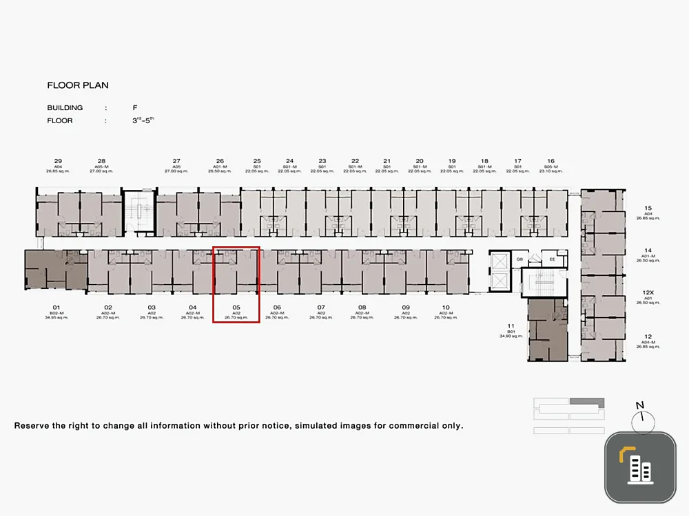 Down payment for sale, New Cross Khu Khot Station, Building F, 5th floor, swimming pool view, good location, nice to live in. Book now, don't miss it.