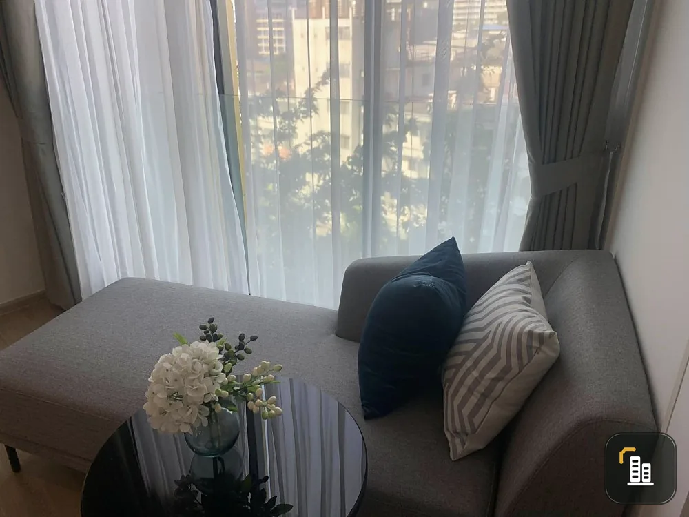 Condo for rent, Edge Central - Pattaya (Central Pattaya), 7th floor, garden view, can see fireworks from the room. Reserve now.