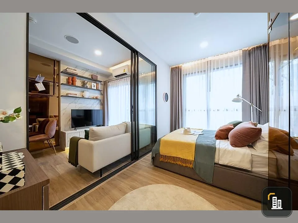 Condo down payment for sale, The Stage Mindscape Ratchada - Huai Khwang, 1 bedroom, 1 bathroom, 9th floor, affordable price, hurry and buy now.