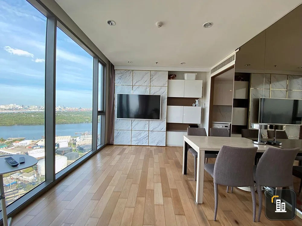 Condo for sale, rent, The Breeze Narathiwat, 35th floor, very good view, beautiful Buit-In room, fully furnished, book now, very worthwhile.