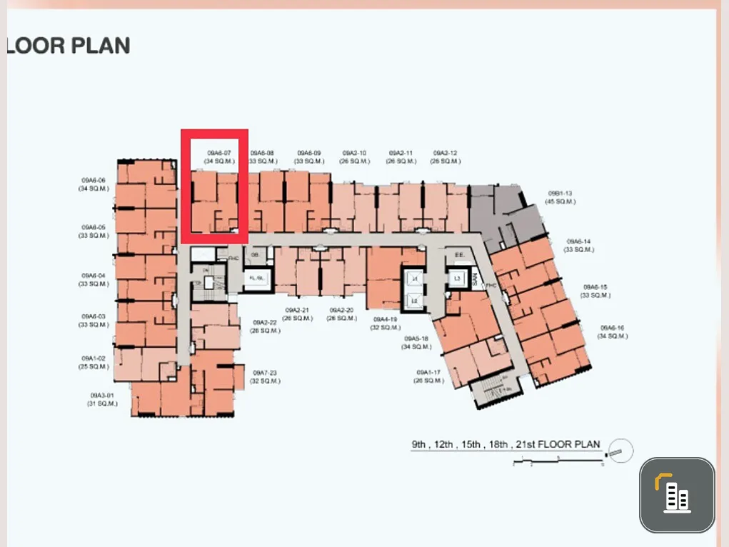 Down payment sale, The Stage Mindscape Ratchada - Huai Khwang, 9th floor, good position, nice project, book now, urgent.