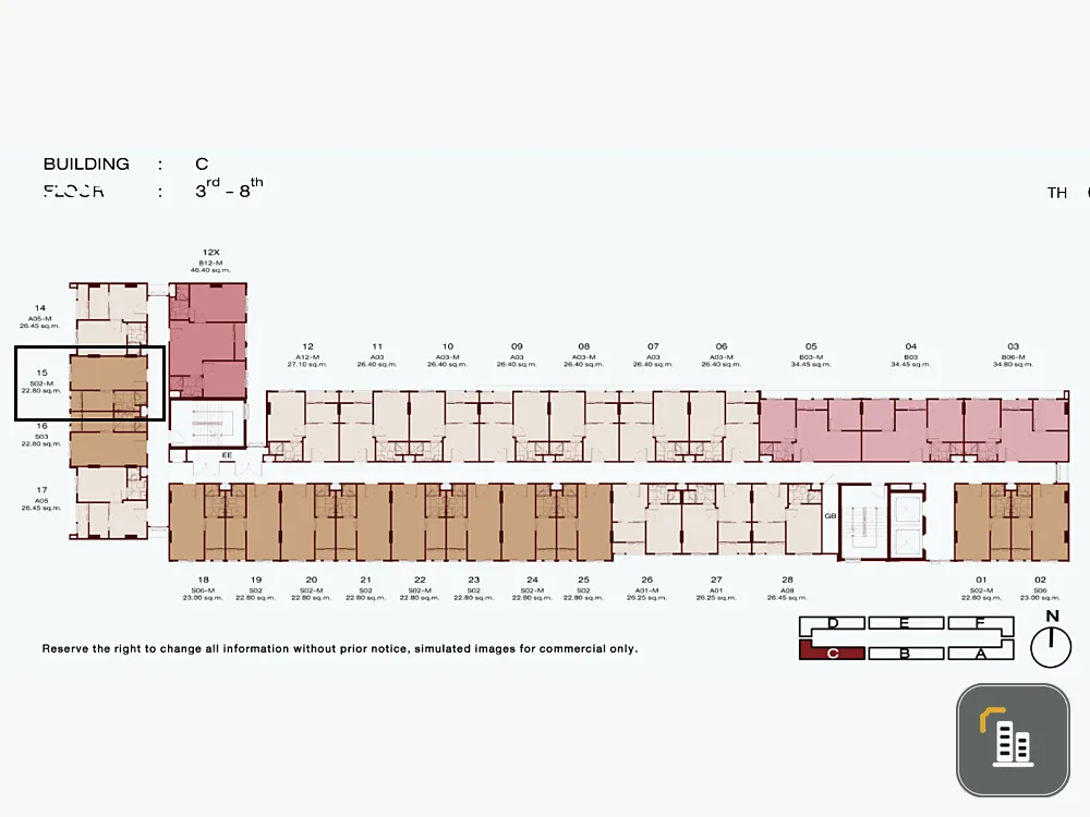 Down payment for sale, New Cross Khu Khot Station, Building C, 4th floor, very nice project. If interested, hurry and reserve now. Don't miss it.