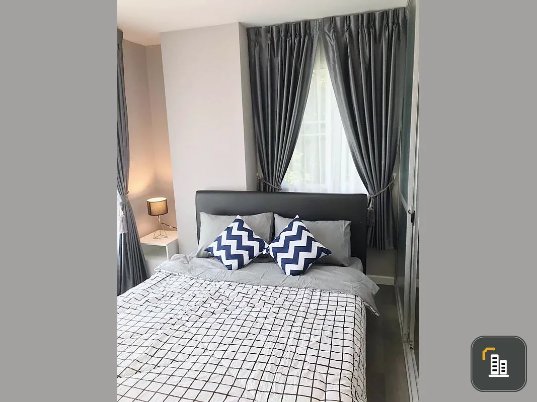 For sale D Condo Campus Resort Rangsit (Phase 1), Building D, 2nd floor, corner room. Private room wall adjacent to another room