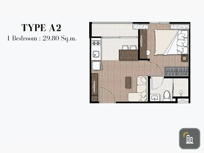 Down payment for sale, The President Charan - Yaek Fai Chai Station, 8th floor, nice room, reserve first and get it first.