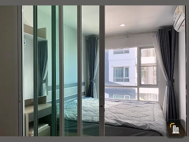 Urgent sale, Condo Regent Home Sukhumvit 81, corner room, east side, cool breeze, complete set of furniture, reserve now.