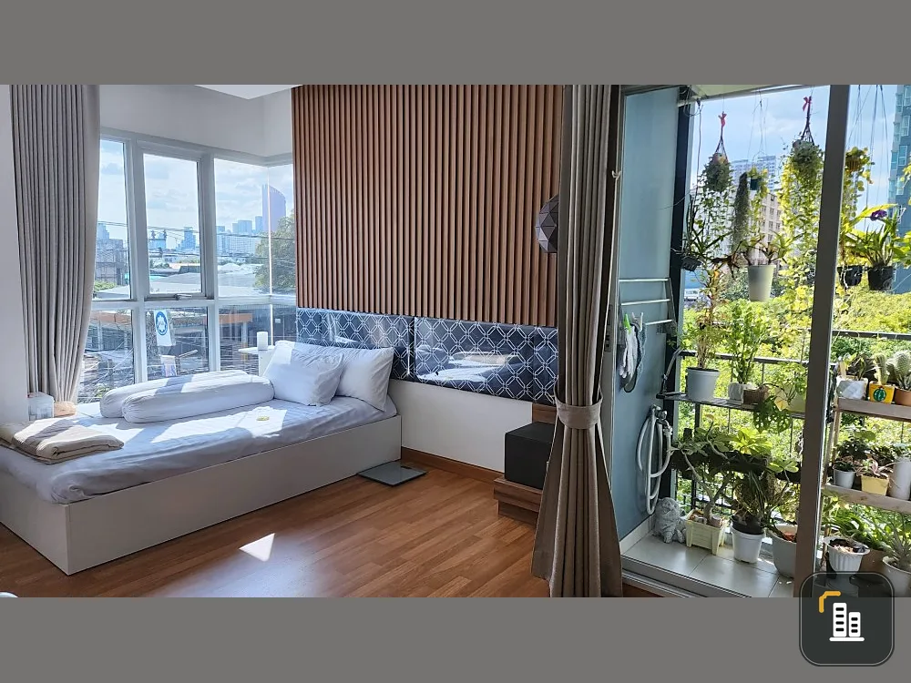 Condo for sale Lumpini Park Vibhavadi-Chatuchak Built-in decoration, shady, makes your body comfortable and at ease.