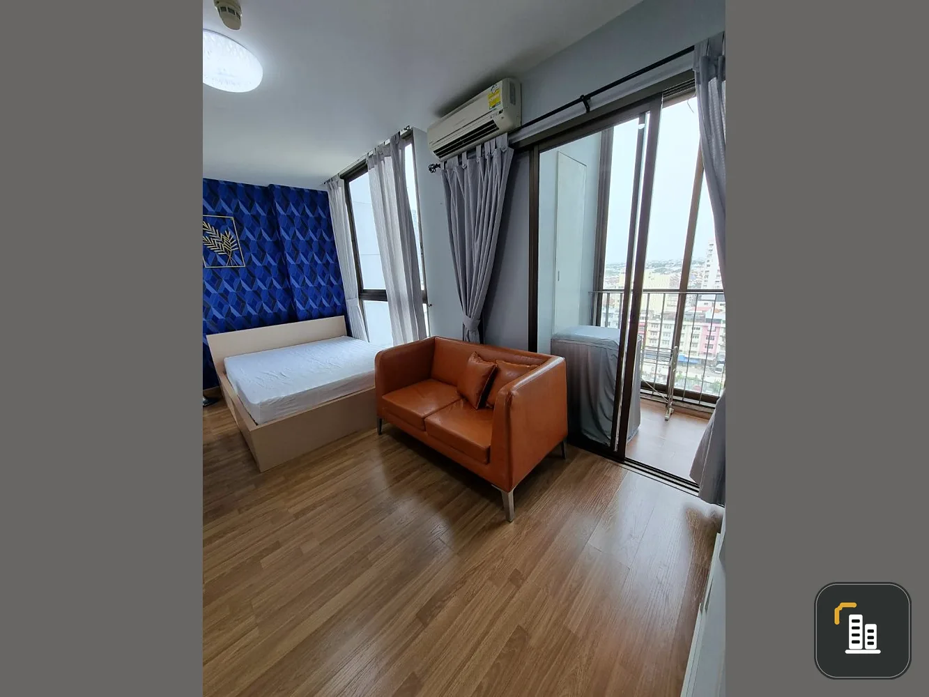 For rent!! Condo Ideo Mix Sukhumvit 103, 12A floor, Building B, beautiful room, good location, convenient transportation, near BTS, don't miss it!!