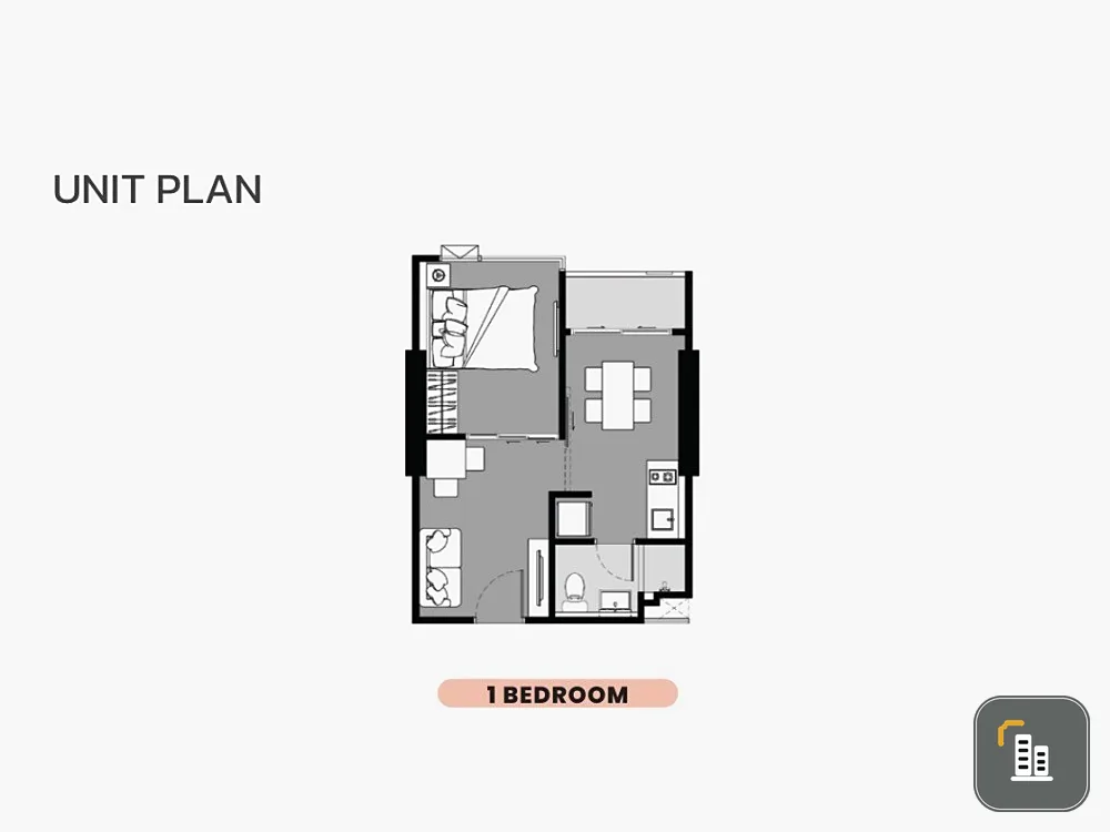 Down payment for sale, The Stage Mindscape Ratchada - Huai Khwang, 14th floor, good position, nice to live in. Book now, urgent.