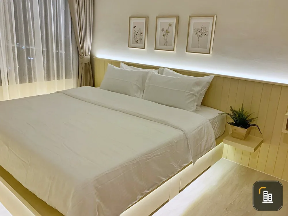 Condo for sale, for rent, Life Asoke, decorated with built-ins, minimalist style, high floor, garden view, don't wait.