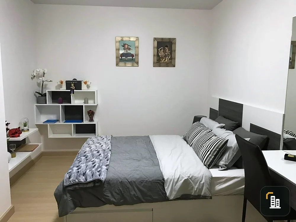 For sale and rent, Supalai City Resort, Chonburi, decorated room, ready to move in. Fully furnished You can just come and stay.