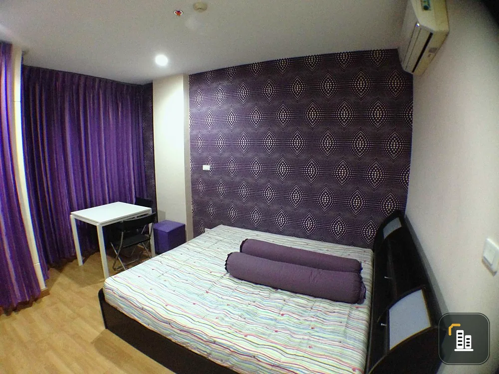 For sale, for rent, PG Rama 9, spacious room, 9th floor, fully furnished. Ready to move in You can just come in and stay.