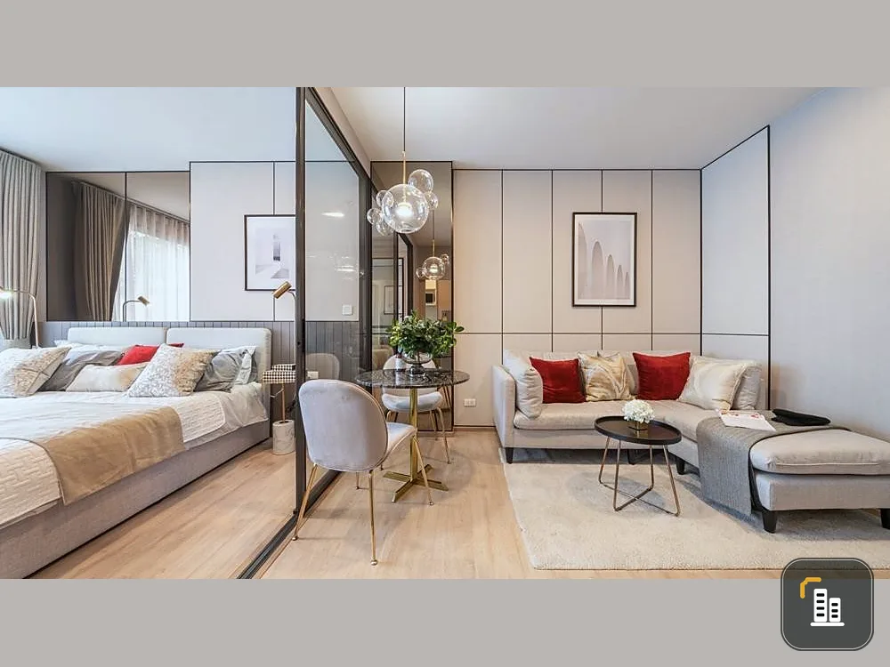 For rent Chewathai Kaset Nawamin, beautiful room, decorated in soft tones, good price like this, hurry and reserve quickly.