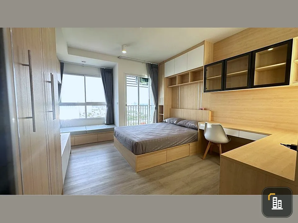 Condo for rent, Ideo Charan 70-Riverview, 25th floor, corner room on the road side, north side, with a great price, move quickly.