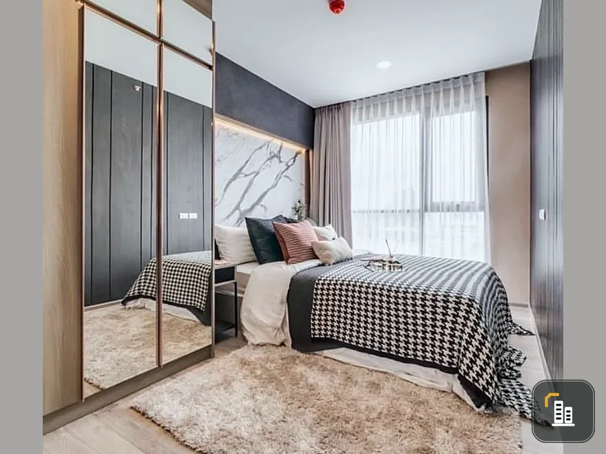 Condo for rent, Knightsbridge Collage Sukhumvit 107, room decorated in minimalist style, very minimal, cozy, hurry and reserve now.