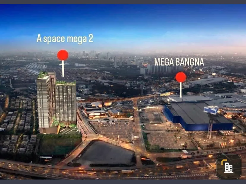 Selling down payment!! Condo A Space Mega 2, 6th floor, new project, good room location. The room has a beautiful view. Can't miss it!!