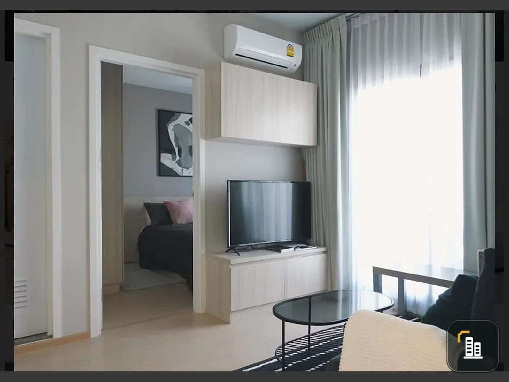 For sale: The Tree Sukhumvit 71-Ekkamai, high floor, simply decorated room, ready to move in, just carry one suitcase and move in.