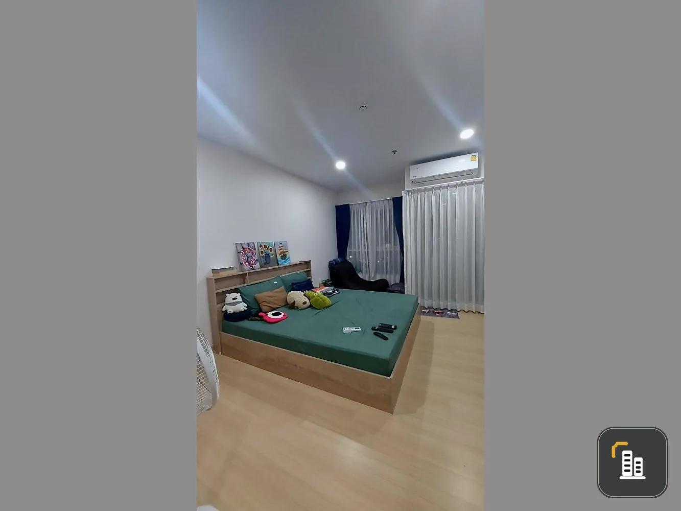 For sale, for rent, Supalai Veranda, Phasi Charoen Station, 15th floor, fully decorated room, nice to live in. Book now, don't miss it.