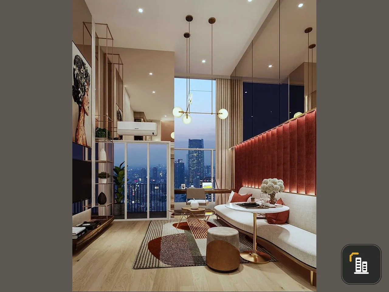 Selling down payment, Culture Thonglor, high floor, DUPLEX room, near BTS, convenient travel. If you miss it, you'll regret it.
