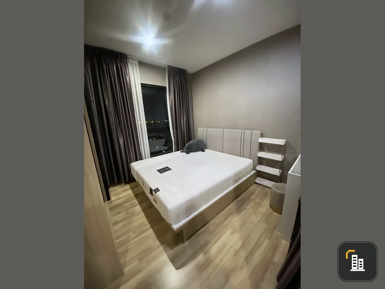 For rent, Niche Mono Charoen Nakhon, 16th floor, city view, very beautiful room, Sai Mu shouldn't miss it. Hurry and reserve it quickly.