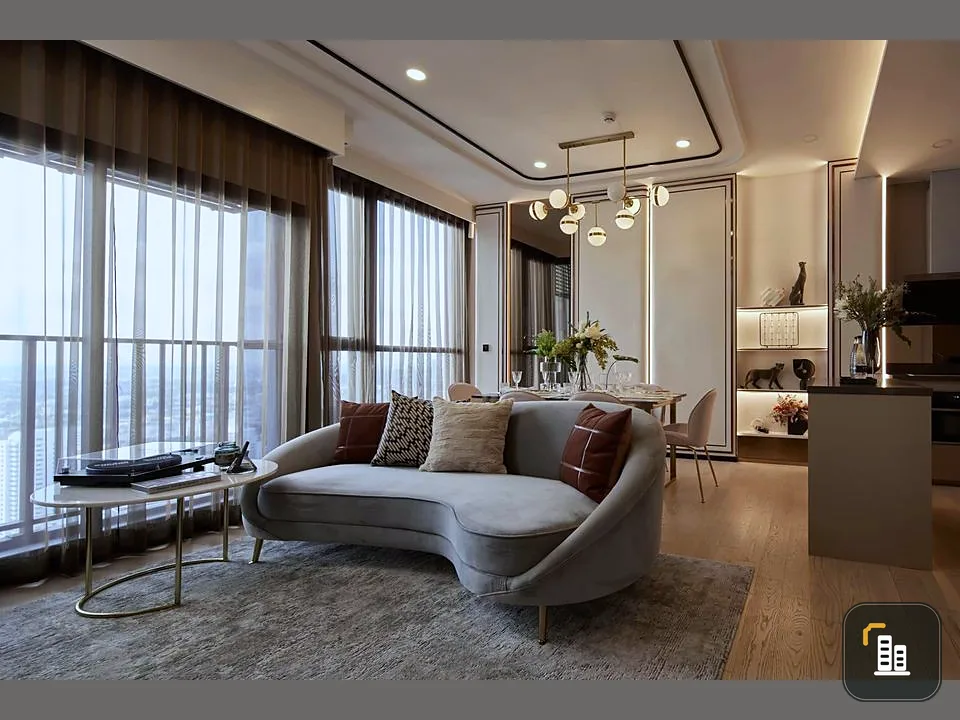 Selling Park Origin Thonglor, beautiful room, decorated in LUXURY style, fully furnished, every piece of good furniture, reserve quickly.