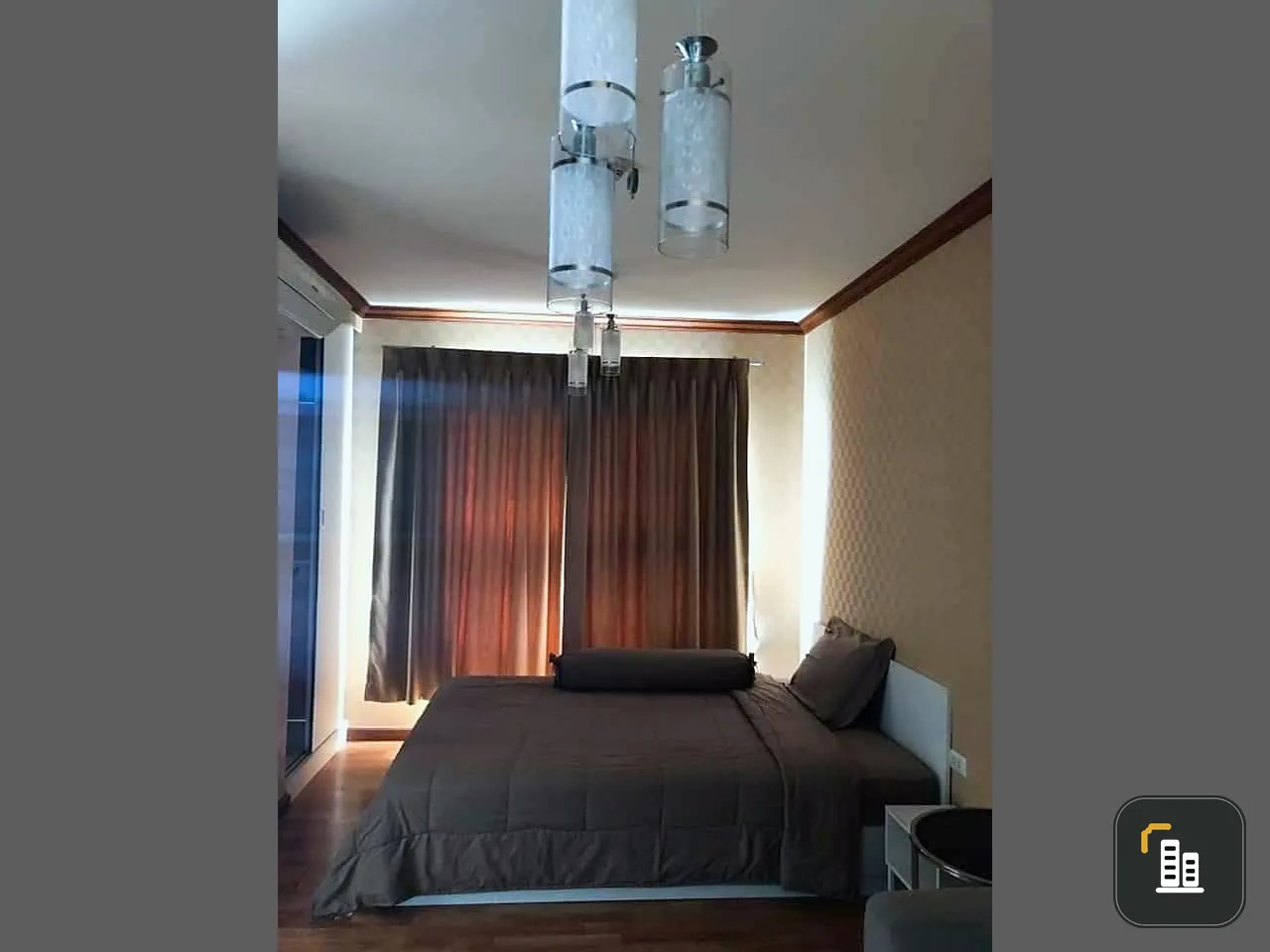 For sale and rent, The Trust Condo, South Pattaya (South Pattaya), room decorated with beautiful walls. Complete set of furniture, hurry and reserve n