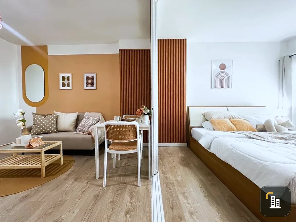 For sale: Supalai Park Srinakarin, Building A, 19th floor, beautiful room, fully furnished. Let me tell you, it's very nice to live in. Reserve now.