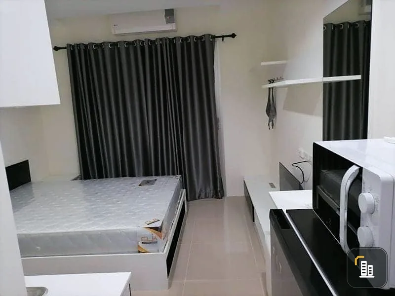 Condo for rent, Assakarn Place Srinakarin, fully furnished room, simple, ready to move in, reserve quickly.