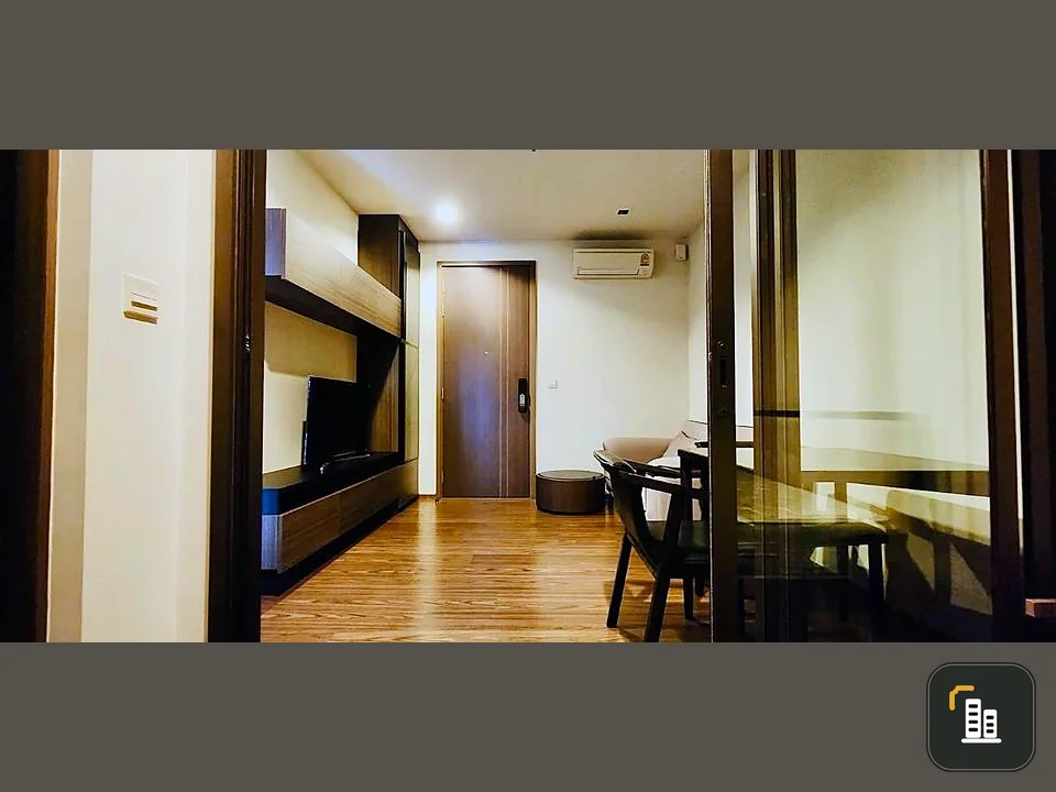 For sale for rent, The Line Sukhumvit 71, 25th floor, high view, decorated room, ready to move in. Good furniture Good like this, reserve now.