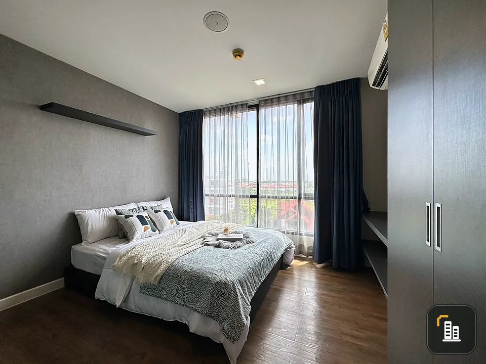 ขาย, Esta Bliss, 6th floor, beautifully decorated room, very livable, comes with a complete set of furniture. If you don't reserve, you'll miss a