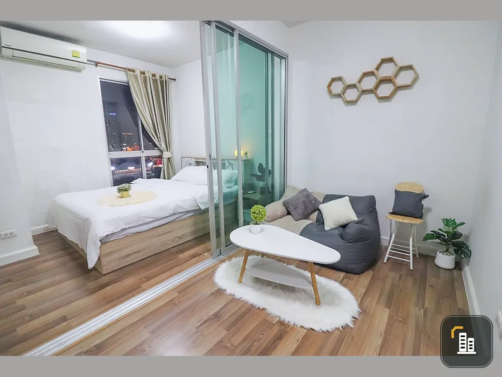 For sale, for rent, A Space Me Rattanathibet, 12th floor, Central view, complete amenities. Nicely decorated. Book now.