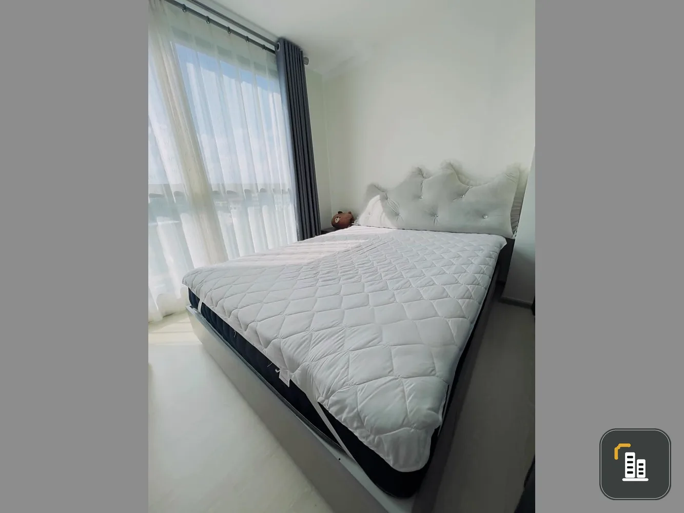 Condo for sale, The Excel Groove, Lasalle 52, 6th floor, Building E, pool view, very private room, ready to move in, book now.