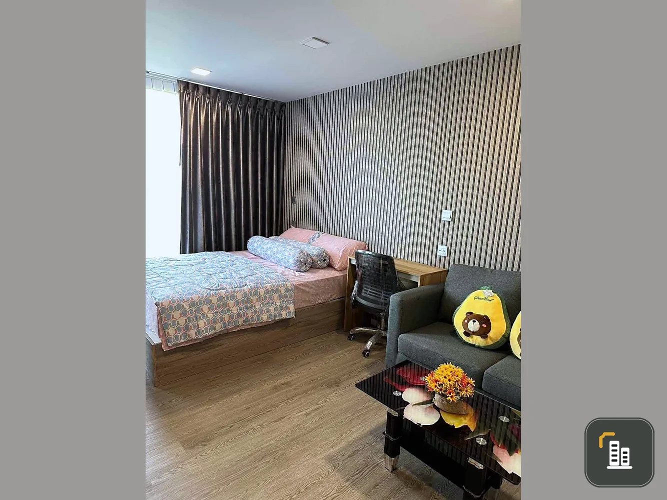 For rent, Cave Town Colony, 4th floor, good view, outside view, nice room, comes with complete decorations. Book now, urgent.