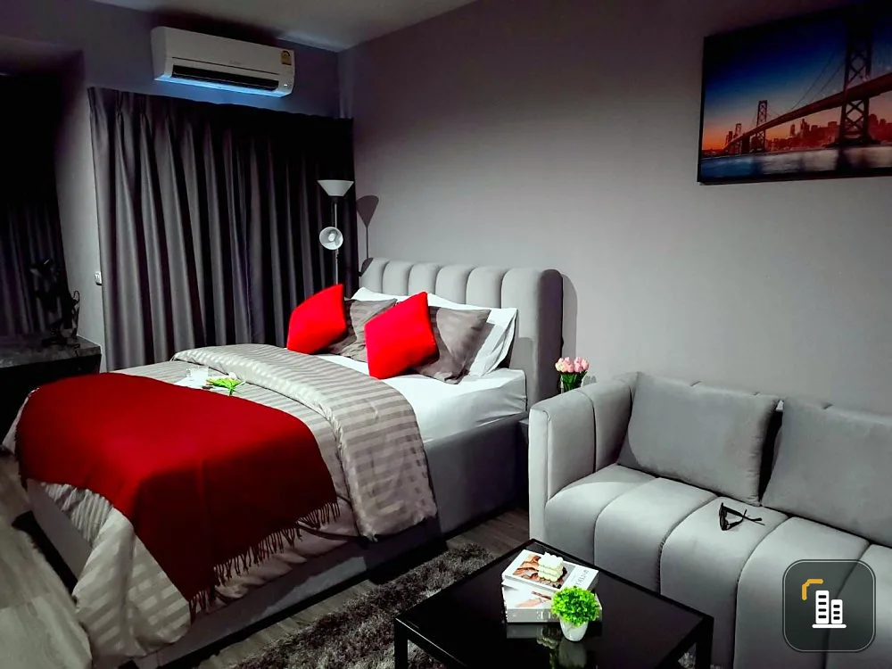 Condo for rent, Ideo Chula Samyan, studio room, nice room, nice bed, just come and move in.