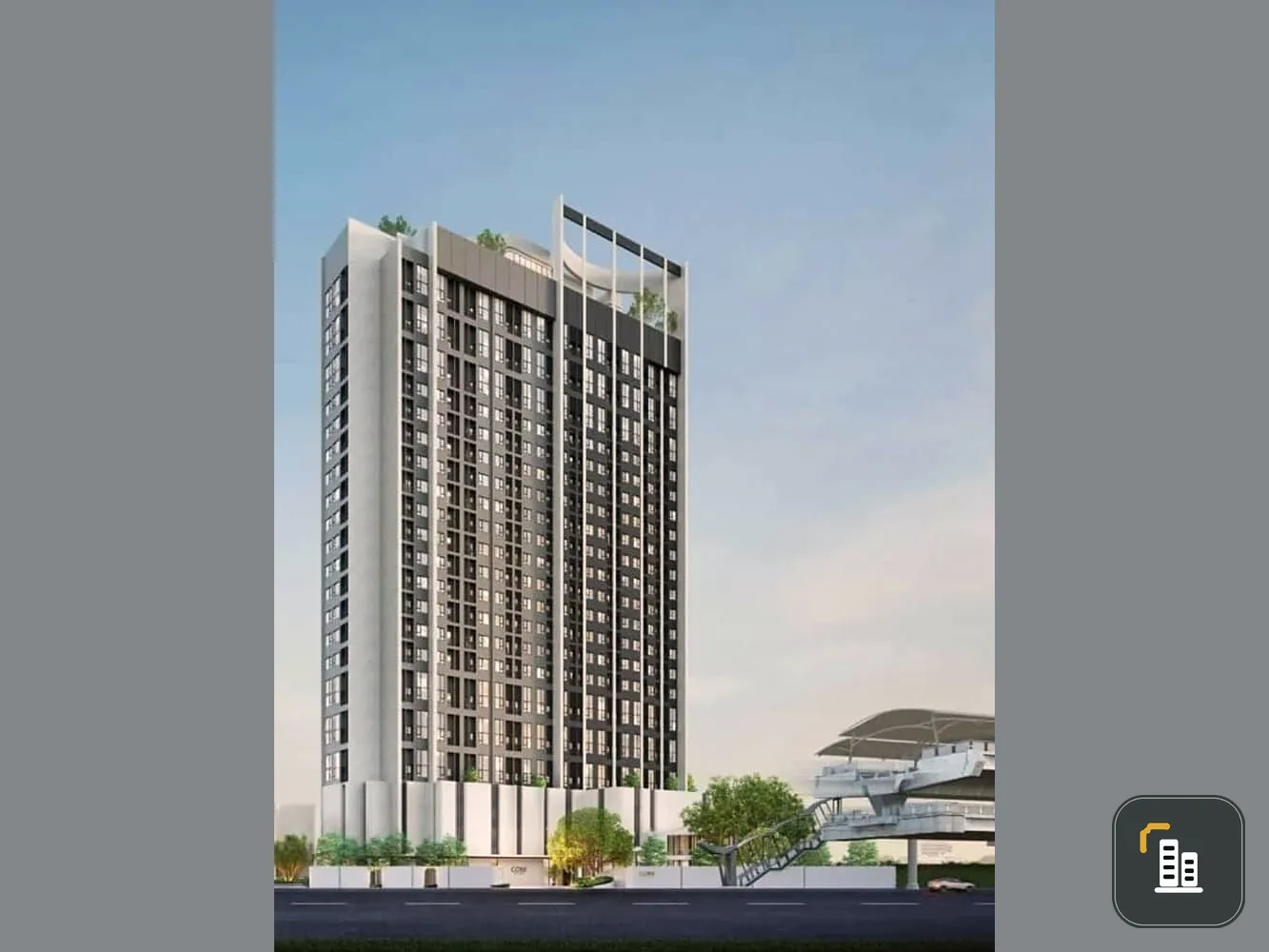 Condo down payment for sale, Cobb Kaset Sripatum, high and airy room, floor to ceiling height 4.7 meters, very good price, book now, don't delay.
