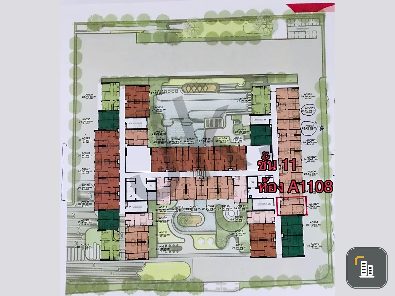 Selling down payment Modiz Walt Kaset Sripatum, 11th floor, good project, nice location. If interested, hurry and reserve now.
