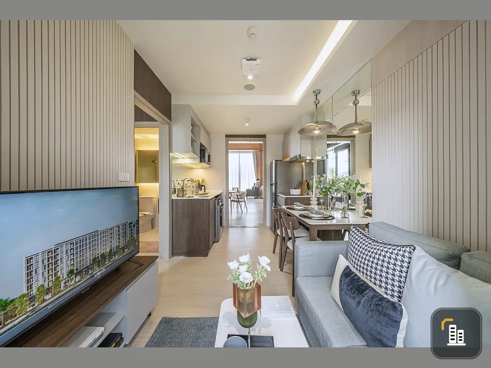 Down payment for sale, New Cross Khu Khot Station, Building D, 3rd floor, garden and swimming pool view. If interested, hurry and reserve now.