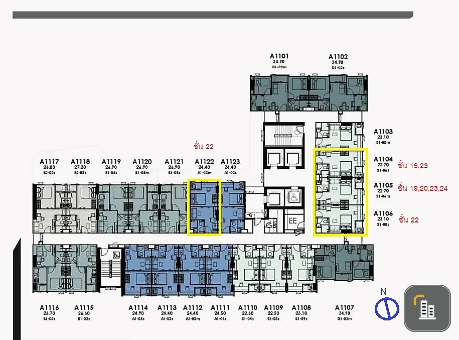 Selling down payment Modiz Avantgarde, 22nd floor, high floor, good view, nice project. If interested, hurry and reserve now. Don't miss it.